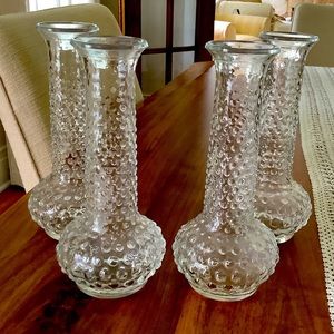Heirloom, Hobnail bud vase set of four